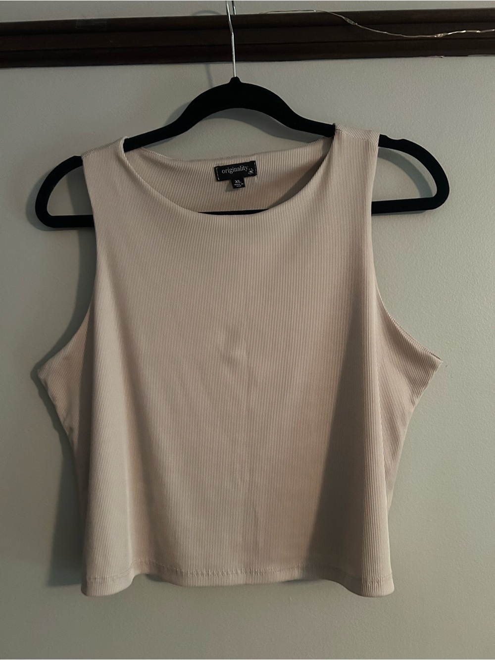Dry Goods Cream Ribbed Tank Top
